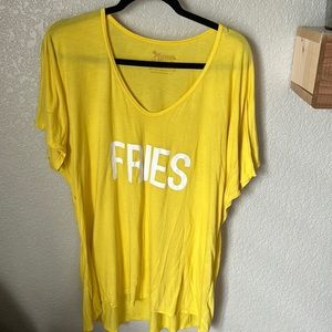 Sheer Yellow- MuMu top